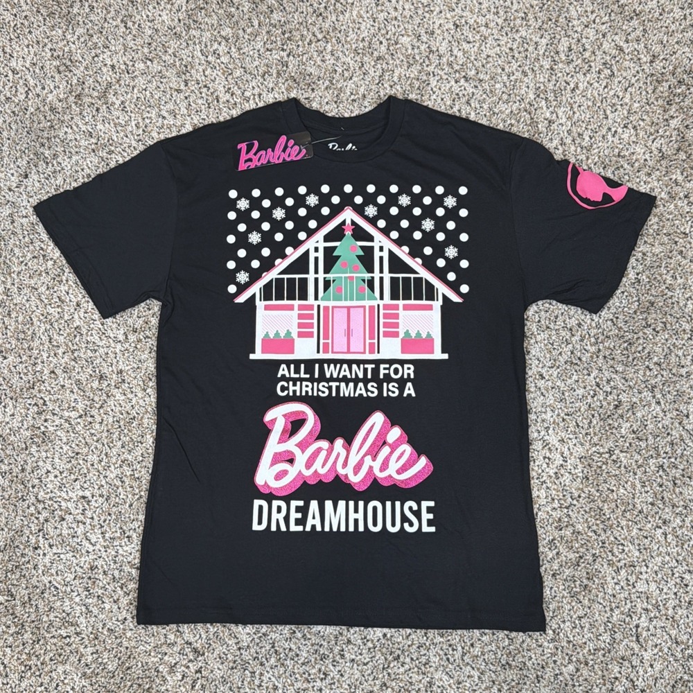 All I Want For Christmas is a Barbie Dreamhouse Holiday Women Medium Tee T-Shirt